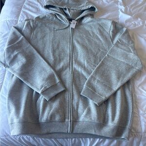 GAP Heather Gray Zip-Up Hoodie